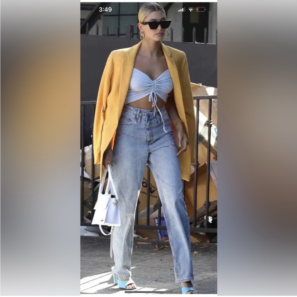 AGOLDE Criss Cross baggy slouchy horseshoe jeans Instagram bloggers celebrities
